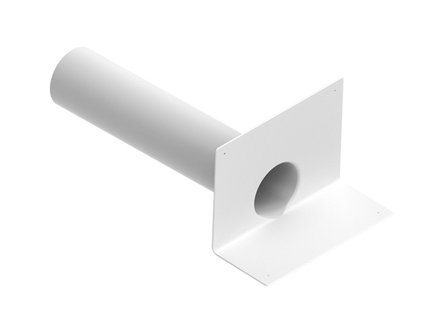 Парапетная воронка ПВХ (скапер с круглым патрубком) DAARTS